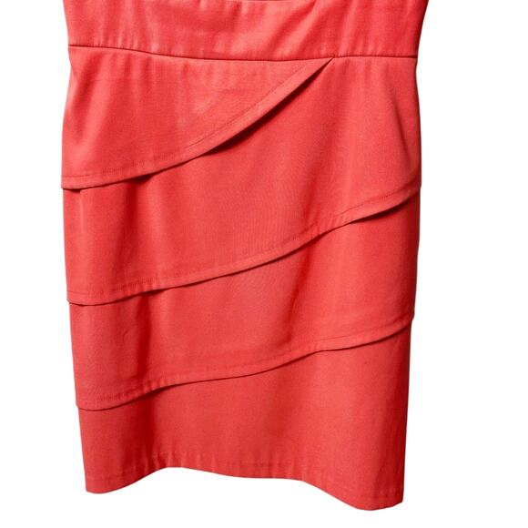 Connected Apparel Orange Ruffle Women Dress 10 BRAND NEW WITH TAGS - Picture 4 of 5